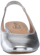LIFESTRIDE WOMEN'S CLAIRE SLINGBACK BALLET FLATS - WOMEN 6 - SILVER - Like New