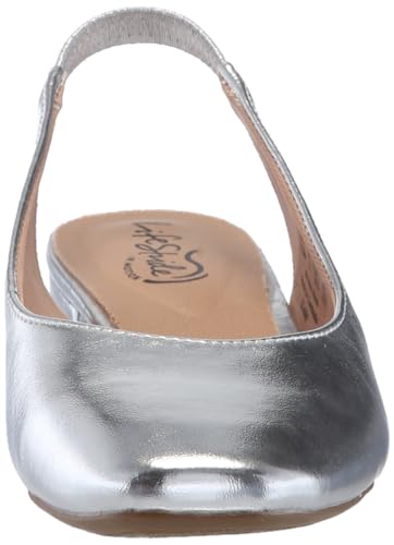 LIFESTRIDE WOMEN'S CLAIRE SLINGBACK BALLET FLATS - WOMEN 6 - SILVER - Like New