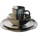 GIBSON ELITE ALTHEA 16-PIECE REACTIVE GLAZE DINNERWARE SET SERVICE FOR 4 - TEAL - Like New