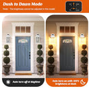 KONDRAS MOTION SENSOR OUTSIDE WALL LANTERN WATERPROOF WHITE DUSK DAWN LIGHT - Like New