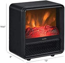 Duraflame Portable Electric Fireplace Personal Cube Space Heater - BLACK - Like New