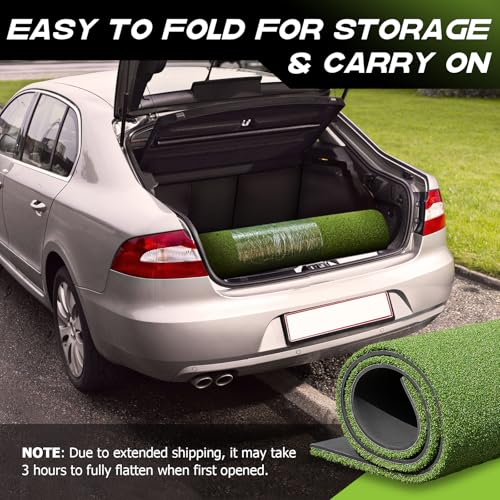 BLTEND GOLF MATS PRACTICE OUTDOOR/INDOOR - GREEN (5X3FT, 21MM THICKENED) - Like New
