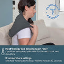 Beurer UHP54 Shoulder Heating Pad Extra Soft Fabric, Fast Heating (107-141°F) - Like New