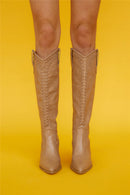 BILLINI WOMEN'S FINLEY COWBOY BOOTS - SIZE: WOMEN 8 - TAUPE - Like New