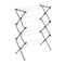 HONEY-CAN-DO COLLAPSIBLE LAUNDRY & TOWEL RACK, STURDY, STEEL - WHITE/ SILVER - Like New