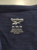 REEBOK WOMEN VITAL MARLED TANK TOP - SIZE: WOMEN M - MARITIME BLUE HEATHER - Brand New