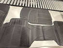 GENERIC INTERIOR CAR FLOOR MATS 3 PIECE DUTY UNIVERSAL FIT - BLACK - Like New