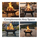 Sunnydaze 34" Heavy-Duty Cast Iron Fire Pit Bowl for Outside B06XXQDDBB - Black - Brand New