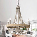 PARROT UNCLE CHANDELIERS FOR DINING ROOM, FARMHOUSE - FLAXEN - Like New