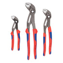 KNIPEX 9K00-80-05 US TOOLS 3 PIECE MULTI-COMPONENT COBRA SET - RED/BLUE - Like New