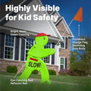 Step2 Kid Alert Street Safety Sign 32" Reflective Caution Sign Flag B0193MPQJA - Brand New