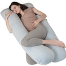 Pregnancy Pillows Sleeping U Shaped Full Body Pillow Removable Cover Babyblue - Brand New