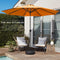 BEST CHOICE PRODUCTS 8FT STEEL POLYESTER MARKET PATIO UMBRELLA W/CRANK - ORANGE - Like New