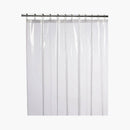 CAITLIN CLEAR SHOWER CURTAIN LINER, NON-TOXIC PEVA, 72X72 - Like New