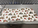 CAL KING ELEGANT COMFORT 4-PIECE HOLIDAY CHRISTMAS VELVET PLUSH FLANNEL - WHITE - Like New