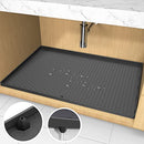 AECHY Under Sink Mat, 34" x 22" Silicone Under Sink Liner mat - Like New