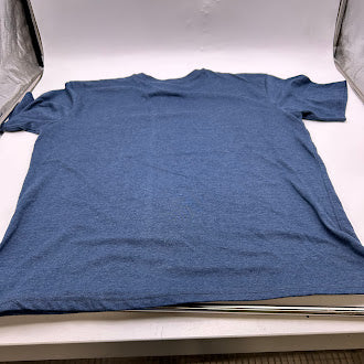 CHEROKEE MENS HENLEY TEE - SIZE: MEN L - NAVY BLAZER MELANGE - Brand New