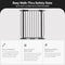 BALANCEFROM WALK-THRU SAFETY GATE CHILD PROOF FENCE FOR DOORWAYS - GRAPHITE - Like New