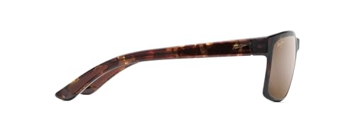 MAUI JIM POKOWAI RECTANGULAR SUNGLASSES MJ-439-HCLBRO/OLTORT Olive Tortoise - Like New