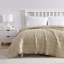 Down Alternative Twin Blanket, Solid Color, Tan - Brand New