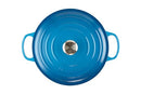 LE CREUSET ENAMELED CAST IRON SIGNATURE ROUND DUTCH OVEN, 7.25 QT - MARSEILLE - Like New