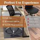 NATSUKAGE GLASS CHAIR MAT 36" X 36" 1/4" THICK TEMPERED MAT A-GE10013 - GRAY - Like New