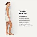 AMAZON ESSENTIALS X SOFIA GRAINGE MOMMY ME COTTON CROCHET SWEATERS IVORY M - Brand New