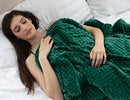 B07CVJDP7Z New Weighted Blanket 15 lbs 60"x80" Heavy Blanket 2 Piece Set - Green - Brand New