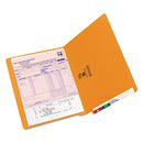 SMEAD END TAB FILE FOLDER SHELF-MASTER REINFORCED STRAIGHT-CUT TAB - ORANGE - Brand New