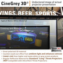 Elite Screens Designer Cut Series, 135" Projection Screen, ZRM-135H-CINEGREY3D - Brand New