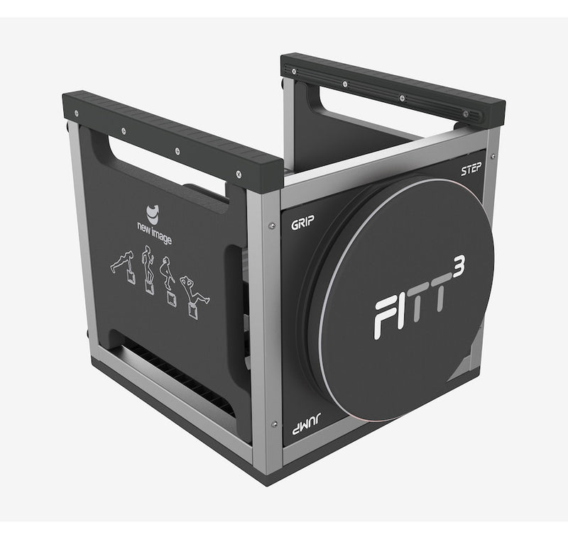 NEW IMAGE FITT CUBE TOTAL BODY WORKOUT HIGH INTENSITY INTERVAL TRAINING - GRAY - Like New