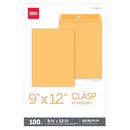 Office Depot Brand Clasp Envelopes 9" x 12" Brown Box Of 100 B006HZ6PAQ - NEW - Brand New