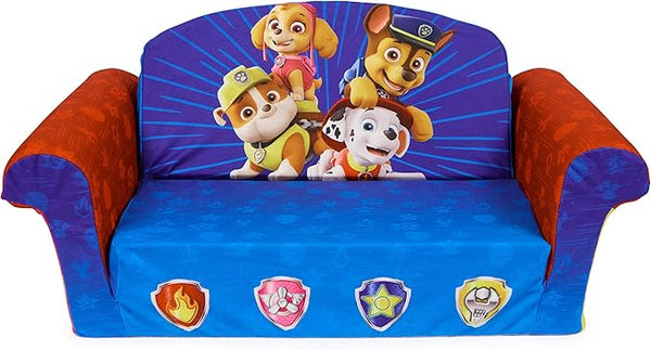 MARSHMALLOW FURNITURE CHILDREN'S 2-IN-1 FLIP OPEN FOAM COMPRESSED - PAW PATROL - Brand New
