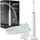 AQUASONIC ELITE ULTRA-WHITENING TOOTHBRUSH ADA 8 PROFLEX BRUSH - WHITE - Like New