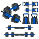 VIVITORY DUMBBELL SETS ADJUSTABLE WEIGHTS FREE WEIGHTS CONNECTOR - BLACK/BLUE - Like New