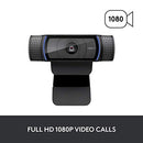Logitech C920x HD Pro Webcam, 1080p/30fps Video Calling 960-001335 - Black - Like New