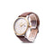 WENGER MEN'S SWISS MILITARY TELEGRAPH TWO-TONE WATCH - Gold/Silver/Brown - Like New