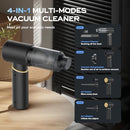 BSRCO CAR VACUUM PORTABLE CORDLESS HANDHELD VACUUM CORDLESS 15KPA BLACK/GOLD - Like New