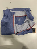OBLA GOLF QUARTER ZIP PULLOVER FLEECE MOCK NECK SIZE LARGE - DUSTY BLUE MELANGE - Brand New