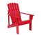 SHINE 36.25"WOODEN MID-CENTURY MODERN ADIRONDACK HYDRO-TEX FINISH - CHILI RED - Like New