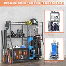 ULTRAWALL GOLF STORAGE ORGANIZER, GOLF BAG STORAGE STAND FOR GARAGE - BLACK - Like New