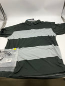 CALLAWAY MEN'S SURPRISE POLO - SIZE: MEN XL - BLACK/GRAY STRIPS - Brand New