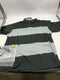 CALLAWAY MEN'S SURPRISE POLO - SIZE: MEN XL - BLACK/GRAY STRIPS - Brand New