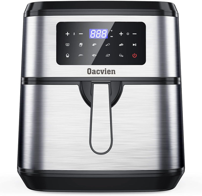 OACVIEN LARGE AIR FRYER 9.8 QT XL AIR FRYER COOKER - Stainless Steel Like New