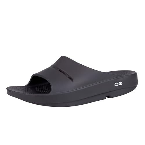 OOFOS OOAHH RECOVERY SLIDE SIZE: MEN 8 WOMEN 10 BLACK - Brand New