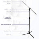 LYXPRO MICROPHONE STAND BOOM ARM TILTING ROTATING FLOOR PODIUM STAGE - BLACK - Like New