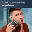 Philips Norelco Portable Electric Shaver, Black/White - Like New