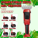 DEVTBLUN CORDLESS HEDGE TRIMMER COMPATIBLE WITH MILWAUKEE 18V NO BATTERY - RED - Like New