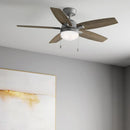 HUNTER ANTERO 52 IN. HUNTER EXPRESS INDOOR CEILING FAN - MATTE SILVER - Brand New