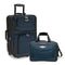 Travel Select Amsterdam Expandable Rolling Upright Luggage, Navy, 2-Piece Set - Brand New
